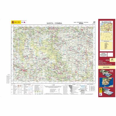 Topografische kaart 69 MT50 Santa Comba | CNIG - Instituto Geográfico Nacional1