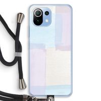 Square pastel: Xiaomi Mi 11 Lite Transparant Hoesje met koord