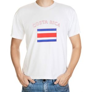 Wit heren t-shirt Costa Rica