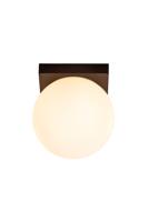 Lucide TASSA - Plafonnière Badkamer - Ø 13,5 cm - LED Dim to warm - 1x12W 1800K/3000K - IP40 - Zwart