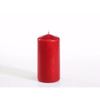 Stompkaarsen rood 10 cm 16 branduren - thumbnail