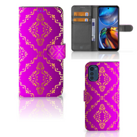 Wallet Case Motorola Moto E32 | Moto E32s Barok Roze - thumbnail