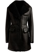 Bally single-breasted leather jacket - Noir