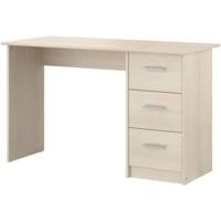 ESSENTIELLE Bureau met 3 lades - Licht acacia decor - L 121,2 x D 74,3 x H 55 cm