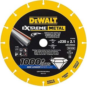 DeWalt Accessoires EXTREME METAL doorslijpschijf metaal 230x22.23x2.1mm - DT40255-QZ - DT40255-QZ