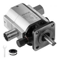 VEVOR hydraulische houtkloverpomp, 13 GPM, 2-traps 3000 PSI houtkloverpomp, 1" inlaat 1/2" NPT uitlaat 3600 RPM aluminium hydraulische tandwielpomp, voor kleine motorhoutklover, sneeuwploeg