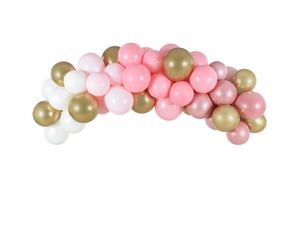 Ballonboog Set Roze/Goud (2m)