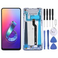 LCD-scherm en digitizer volledige montage met frame voor Asus Zenfone 6 ZS630KL I01WD (zilver)