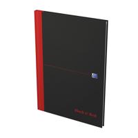 Notitieboek oxford black n' red a4 96vel lijn