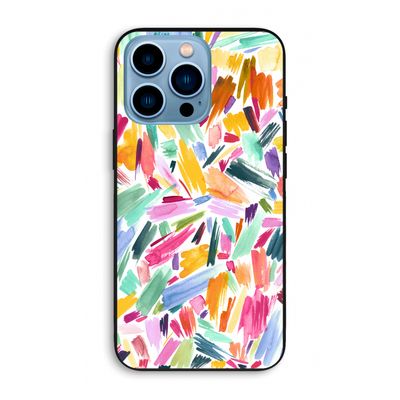 Watercolor Brushstrokes: iPhone 13 Pro Max Biologisch afbreekbaar hoesje
