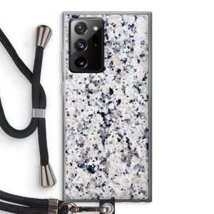 Gespikkelde marmer: Samsung Galaxy Note 20 Ultra / Note 20 Ultra 5G Transparant Hoesje met koord