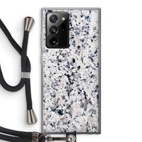 Gespikkelde marmer: Samsung Galaxy Note 20 Ultra / Note 20 Ultra 5G Transparant Hoesje met koord