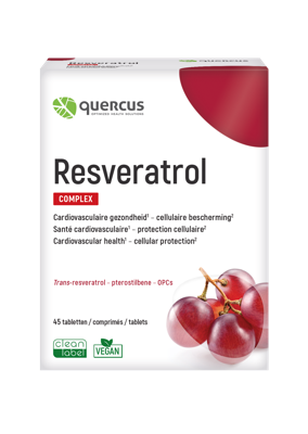 Quercus Hart en Bloedvaten & Metabolisme Resveratrol 45Tabletten