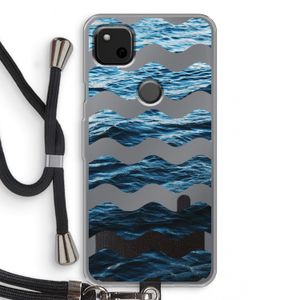 Oceaan: Pixel 4a Transparant Hoesje met koord