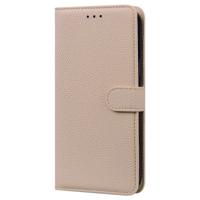Samsung Galaxy A55 hoesje - Bookcase - Koord - Pasjeshouder - Portemonnee - Camerabescherming - Kunstleer - Beige
