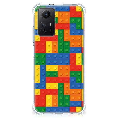 Xiaomi Redmi Note 12s Doorzichtige Silicone Hoesje Blokken Xiaomi Redmi Note 12s Doorzichtige Silicone Hoesje Blokken