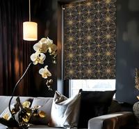 Gouden patroon elegant rolgordijn