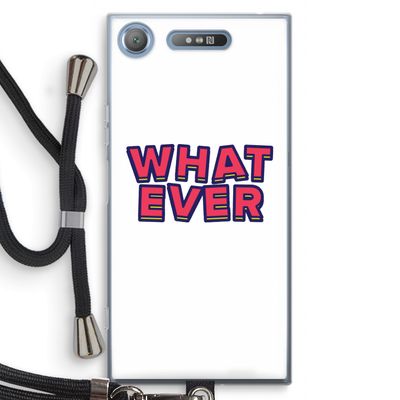 Whatever: Sony Xperia XZ1 Transparant Hoesje met koord