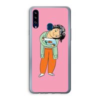 Visknuffel: Samsung Galaxy A20s Transparant Hoesje