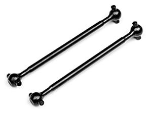 Rear drive shaft 6x60.5mm (black/2pcs)