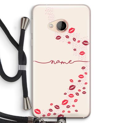 Kusjes: HTC U Play Transparant Hoesje met koord