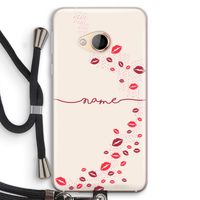Kusjes: HTC U Play Transparant Hoesje met koord