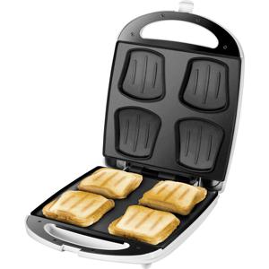 Unold 48480 sandwich maker 1100 W Roestvrijstaal, Wit