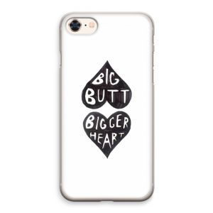 Big butt bigger heart: iPhone 8 Transparant Hoesje