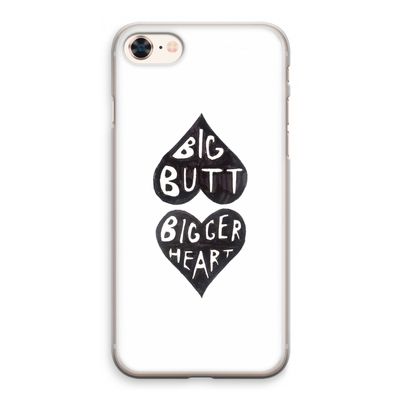 Big butt bigger heart: iPhone 8 Transparant Hoesje
