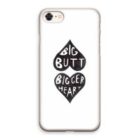 Big butt bigger heart: iPhone 8 Transparant Hoesje