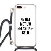 Belastinggeld: iPhone 7 PLUS Transparant Hoesje met koord