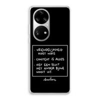 Mijn Motto's: Huawei P50 Pro Transparant Hoesje