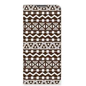 OPPO Reno8 Lite Hoesje met Magneet Aztec Brown