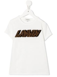 Lanvin Enfant t-shirt à logo imprimé - Blanc