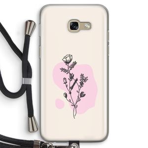 Roses are red: Samsung Galaxy A5 (2017) Transparant Hoesje met koord
