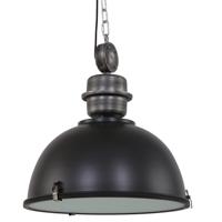 Steinhauer hanglamp Bikkel XXL industrieel zwart met nikkel 7834ZW