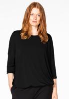 Yoek Tunic wide balloon | Zwart | Maat 50/52