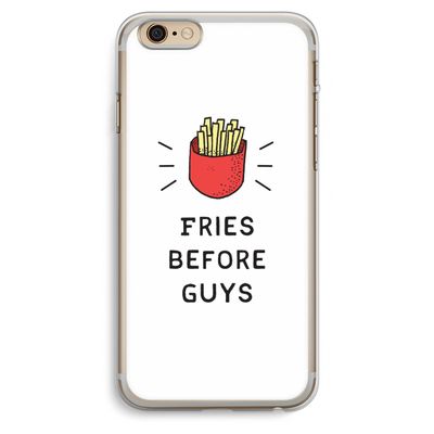 Fries before guys: iPhone 6 Plus / 6S Plus Transparant Hoesje