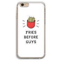 Fries before guys: iPhone 6 Plus / 6S Plus Transparant Hoesje