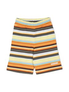 Missoni Kids bermuda à motif zigzag - Jaune