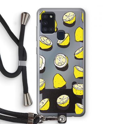 When Life Gives You Lemons...: Samsung Galaxy A21s Transparant Hoesje met koord