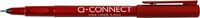 Q-CONNECT fineliner, 0,4 mm, rood