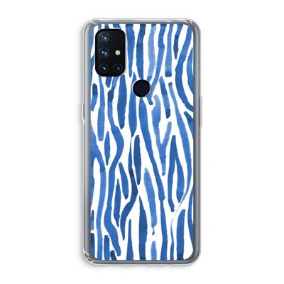Blauwe nerven: OnePlus Nord N10 5G Transparant Hoesje
