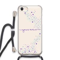 Sterren: iPhone 8 Transparant Hoesje met koord