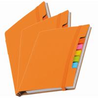 Schoolschriften/notitieboeken - Pakket van 3x stuks - A6 formaat - 70 gelinieerde pagina - oranje -