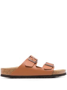 Birkenstock claquettes Arizona en cuir - Marron