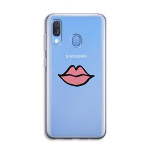 Kusje: Samsung Galaxy A40 Transparant Hoesje