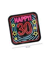 Neon onderzetters 30 jaar - thumbnail