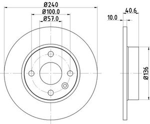 Remschijf 8DD355108251