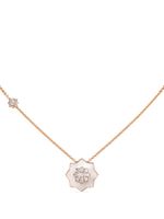 David Morris collier en or rose 18ct à pendentif en nacre - thumbnail